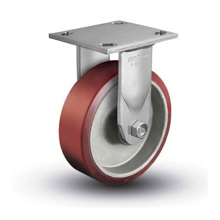 Colson 4 Series Rigid Plate Caster - Mold-On Polyurethane 5" Dia. 1000 Lb. Cap. 4.05108.939